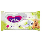 Туалетная бумага влажная FRESH IDEA 40шт 130х170мм детская растворяющаяся
