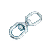  Вертлюг петля-петля 8мм, 1шт, цинк 