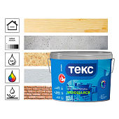 Краска моющаяся для стен и потолков Текс Профи База А 9л. Краска моющаяся для стен и потолков Текс Профи База А 9л.
