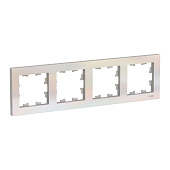 Рамка для розеток и выключателей, 4 поста, цвет жемчуг, SE AtlasDesign Рамка для розеток и выключателей, 4 поста, цвет жемчуг, SE AtlasDesign