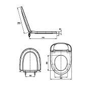  Сиденье для унитаза Вест М Вест 