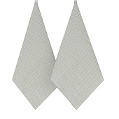  Набор кухонных полотенец (вафля) 35х60 серый 2шт 