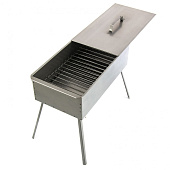 Коптильня двухъярусная 500x270x175 мм, 0,8мм, с поддоном, на ножках, Camping// Palisad /69527 Коптильня двухъярусная 500x270x175 мм, 0,8мм, с поддоном, на ножках, Camping// Palisad /69527