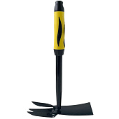 Мотыжка садовая комбинированная с прорезиненной черно-желтой ручкой Мотыжка садовая комбинированная с прорезиненной черно-желтой ручкой