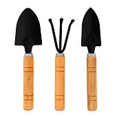  Набор по уходу за комнатными растениями, деревянные рукоятки, 3 предмета Palisad 63043 