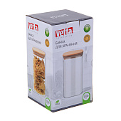 Банка для хранения Vetta ЭКО 1300мл стекло, бамбук 828-003 Банка для хранения Vetta ЭКО 1300мл стекло, бамбук 828-003