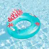 Круг Bestway для плавания Coral Bliss 107x113см, до 100кг арт.43730 Код273833 Круг Bestway для плавания Coral Bliss 107x113см, до 100кг арт.43730 Код273833