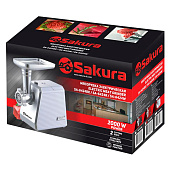  Мясорубка SA-6424W 2000Вт реверс + компл нас 