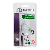  Анаэробный клей-герметик AQUALINK высокопрочный 30г зеленый (блистер) 