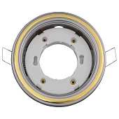  Светильник точечный встраиваемый под лампу GX53 NGX-R10 93067 круг золото-серебро (d106х38/монтажн d90) /Navigator 
