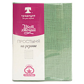 Простыня на резинке Цвет Эмоций, 200х200х20 см, поплин, шалфей Простыня на резинке Цвет Эмоций, 200х200х20 см, поплин, шалфей