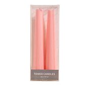  Набор свечей 3.5х23 см, 2 шт, "Башня" пыльная роза, 10962282 
