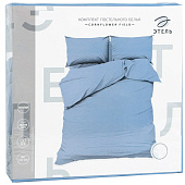  Постельное бельё Этель Евро Cornflower field 200х215, 220х240, 50х70-2 шт, 100% хлопок, поплин 125г/м2 