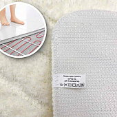 Коврик для туалета 50х50 Кьяра белый HY2310001-1 Коврик для туалета 50х50 Кьяра белый HY2310001-1