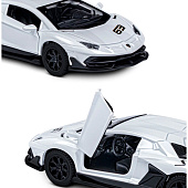 Машина металлическая ТМ Автопанорама 1:43 Lamborghini Aventador SVJ цвет: белый, JB1251558