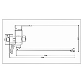 Смеситель для ванны из латуни картридж 35мм B8215-18F РМС Смеситель для ванны из латуни картридж 35мм B8215-18F РМС