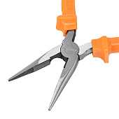 Длинногубцы Classic, 160 мм, прямые шлифованные, пластмассовые рукоятки SPARTA Длинногубцы Classic, 160 мм, прямые шлифованные, пластмассовые рукоятки SPARTA