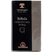  Наволочка HoReCa, 70х70 см, страйп-сатин, серый стальной 