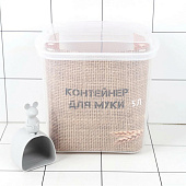 Контейнер для муки 5л Прозрачный (5) М1183
