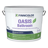 Краска для влажных помещений Finncolor OASIS BATHROOM База А 9л.