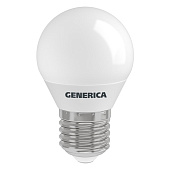 Лампа LED 12Вт Е14, шар, 4000К нейтр. бел. GENERICA Лампа LED 12Вт Е14, шар, 4000К нейтр. бел. GENERICA