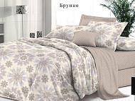  Комплект постельного белья Sateen De Luxe Брунно, Семейный, наволочки 2 шт. 70х70 см, сатин, 144 