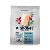Сухой корм AlphaPet Superpremium Monoprotein для кошек 400г рыба 121351