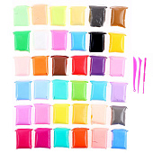 Пластилин супер лёгкий, прыгающий 36 цветов, 360 гр, 3 инструмента, 9670752 Пластилин супер лёгкий, прыгающий 36 цветов, 360 гр, 3 инструмента, 9670752