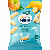  Кукурузные палочки ФрутоНяня с яблоком и бананом 20гр 
