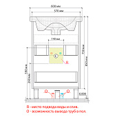 Тумба Stella 60 напольная с двумя ящиками Белый/Сосна Белая с раковиной Como 60 Stl.01.60/21WSW Encanto Тумба Stella 60 напольная с двумя ящиками Белый/Сосна Белая с раковиной Como 60 Stl.01.60/21WSW Encanto