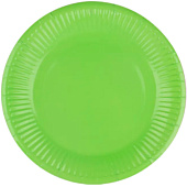 Набор бумажных тарелок 20 шт. "Party green" (230 мм) Набор бумажных тарелок 20 шт. "Party green" (230 мм)