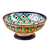 Конфетница Риштанская Керамика 12см, микс 9093619 Конфетница Риштанская Керамика 12см, микс 9093619