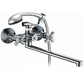 Смеситель для ванны Blanes с 2-мя рукоятками с длинным изливом G324910 1/10 Gota Rocio Смеситель для ванны Blanes с 2-мя рукоятками с длинным изливом G324910 1/10 Gota Rocio