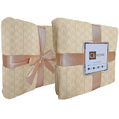 Плед 180х200 Cleo Home Bars велсофт двуспальный в атласной ленте, 180/007-BAR/LA Плед 180х200 Cleo Home Bars велсофт двуспальный в атласной ленте, 180/007-BAR/LA