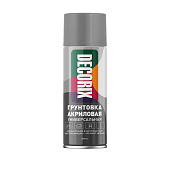  Аэрозольный грунт Серый DECORIX, 520 мл. 