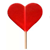  Карамель леденцовая Сердечко литое, клубника, 70 гр. 