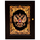 Ключница настенная "Герб" венге 17х22 см 7478230 Ключница настенная "Герб" венге 17х22 см 7478230