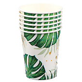  Набор бумажной посуды декор «Эко», 6 тарелок, 6 стаканов, 1 гирлянда, декор фотозоны 7994458 