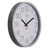 Часы настенные круг d=30см, корпус светло-серый "Классика" "Рубин" 3027-144 Часы настенные круг d=30см, корпус светло-серый "Классика" "Рубин" 3027-144