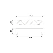 Ручка-скоба мебельная Trodos "ZY-872" 128мм, хром Ручка-скоба мебельная Trodos "ZY-872" 128мм, хром