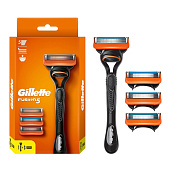  Станок для бритья  GILLETTE FUSION Бритва с 1 сменной кассетой + FUSION  кассеты 3шт 