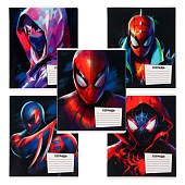 Тетрадь 18 листов, линейка, 5 видов, Человек-паук, 10205258 Тетрадь 18 листов, линейка, 5 видов, Человек-паук, 10205258