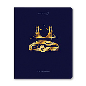  Тетрадь 48л "Со скоростью света", скрепка, клетка, тиснение золотой фольгой, Т199/01515 