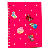 Блокнот (А5) в силиконовой обложке с джиббитсами "Fantasy", pink (20.8х14.7) Блокнот (А5) в силиконовой обложке с джиббитсами "Fantasy", pink (20.8х14.7)