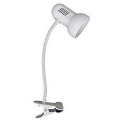  Светильник настольный 40Вт Е27 МТ2023 прищепка белый /Ultra Light 