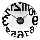  Часы настенные прозрачные d-39 см, открытая стрелка "Большие цифры" 4041-002 