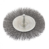 Щетка плоская д/дрели 100 мм витая проволока 0,3 мм Сибртех Щетка плоская д/дрели 100 мм витая проволока 0,3 мм Сибртех