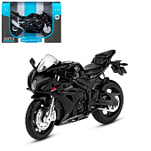 Мотоцикл металлический Автопанорама 1:12 Suzuki GSR-1000, 9,2х4,5х14 см, черный, JB1251567