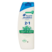  Шампунь и Бальзам-ополаскиватель против перхоти  HEAD & SHOULDERS 2в1 Ментол 360мл 