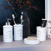 Стакан для зубных щеток Home металл белый 106910 Delphinium Стакан для зубных щеток Home металл белый 106910 Delphinium